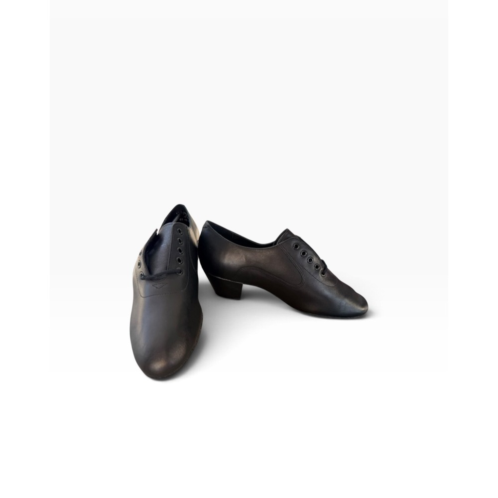 Dansa Character Shoes Womens 6M Black Leather Oxford Low Heel Dance BRO1 Brazil